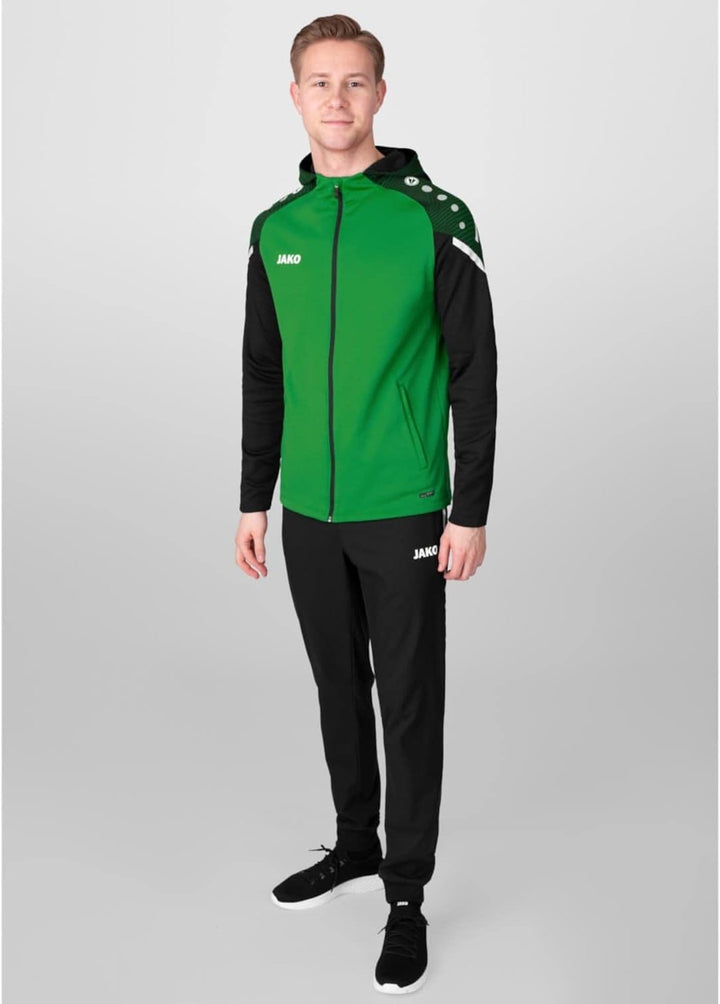 JAKO Herren Kapuzenjacke Performance, neonorange/weiss/marine, M, 6897 L soft green/schwarz, L soft