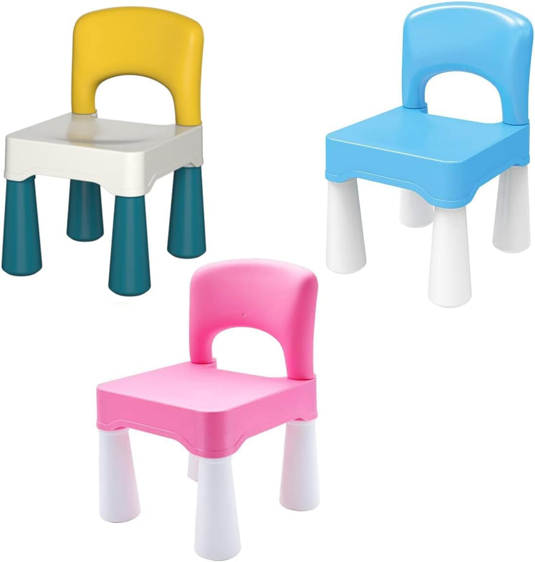 burgkidz Kinder-Schreibtischstuhl - Belastbar 100 kg, rutschfest, Rosa | Ergonomischer Rückenlehne,