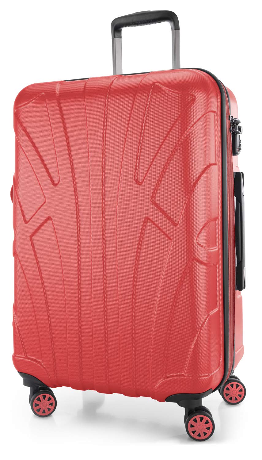 suitline - Hartschalen-Koffer Koffer Trolley Rollkoffer Reisekoffer, TSA, 66 cm, ca. 58 Liter, 100%