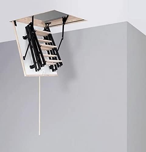 Bodentreppe Speichertreppe Gedämmte Dachbodentreppe U=1,22 W/m2K Mini Thermo Metall Raumhöhe 265cm W
