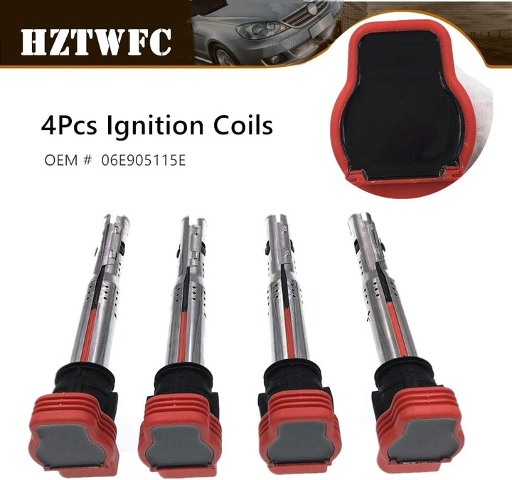 HZTWFC 4 Stück Zündspule OEM # 06E905115E für Volkswagen & Vehicles