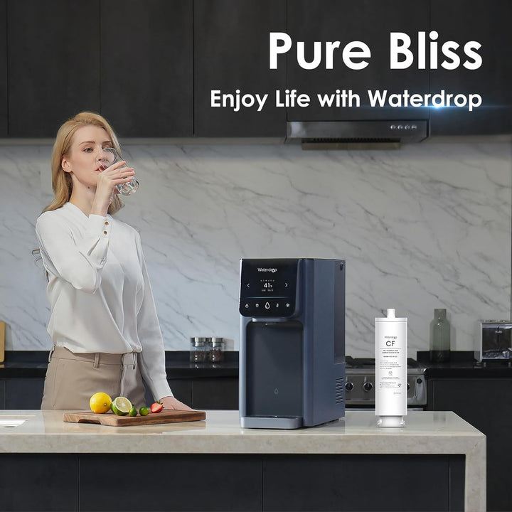 Waterdrop A1-CF Ersatzfilter für A1 Auftisch Osmoseanlage, 6 Monate | Vorfilter für Sedimente und Ak