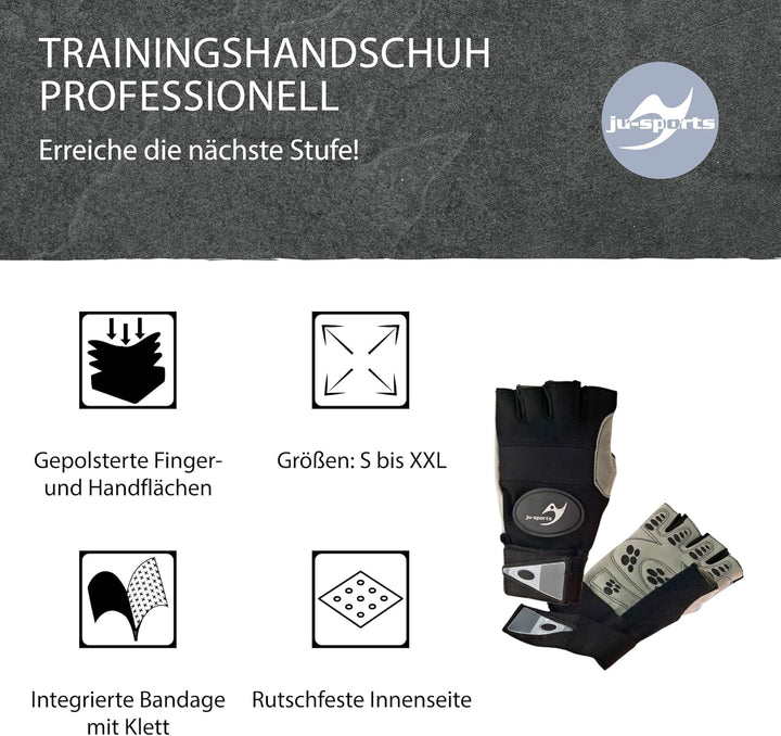 Ju-Sports Trainingshandschuhe Herren &amp; Damen Professionell I Fitness Handschuhe Herren mit gepolster