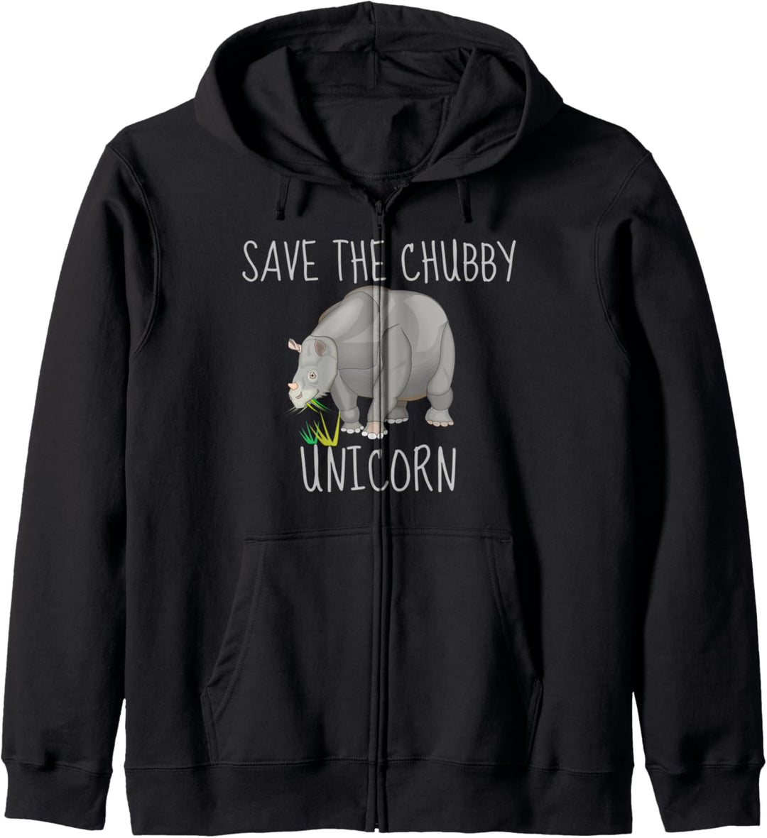 Save The Chubby Unicorn Rhino Funny Unicorn Lover Gift Idea Kapuzenjacke