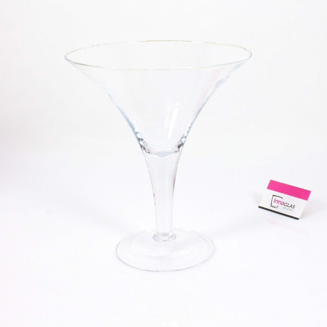 INNA-Glas XL Cocktailglas - Martiniglas Sacha, klar, 30cm, Ø 25cm - Glas Vase