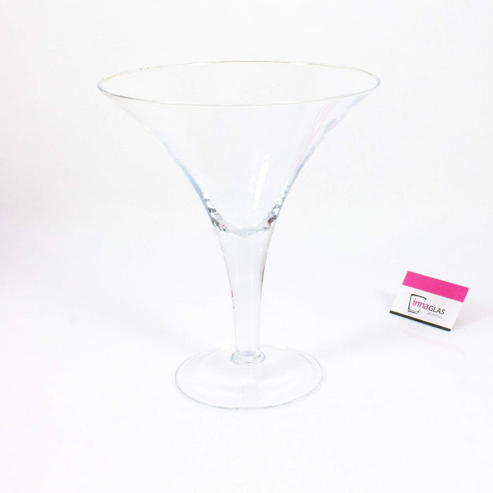 INNA-Glas XL Cocktailglas - Martiniglas Sacha, klar, 30cm, Ø 25cm - Glas Vase