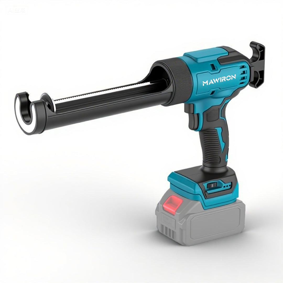 Akku Kartuschenpresse für Makita 18V, Elektrische Kartuschenpresse mit 6 Geschwindigkeiten, LED-Lich