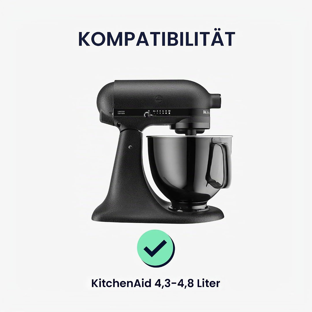 kwmobile TPU Hülle transparent kompatibel mit KitchenAid 4,3-4,8 Liter - mit 3 Fächern - Küchenmasch