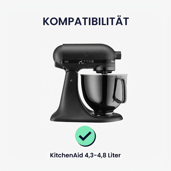 kwmobile TPU Hülle transparent kompatibel mit KitchenAid 4,3-4,8 Liter - mit 3 Fächern - Küchenmasch