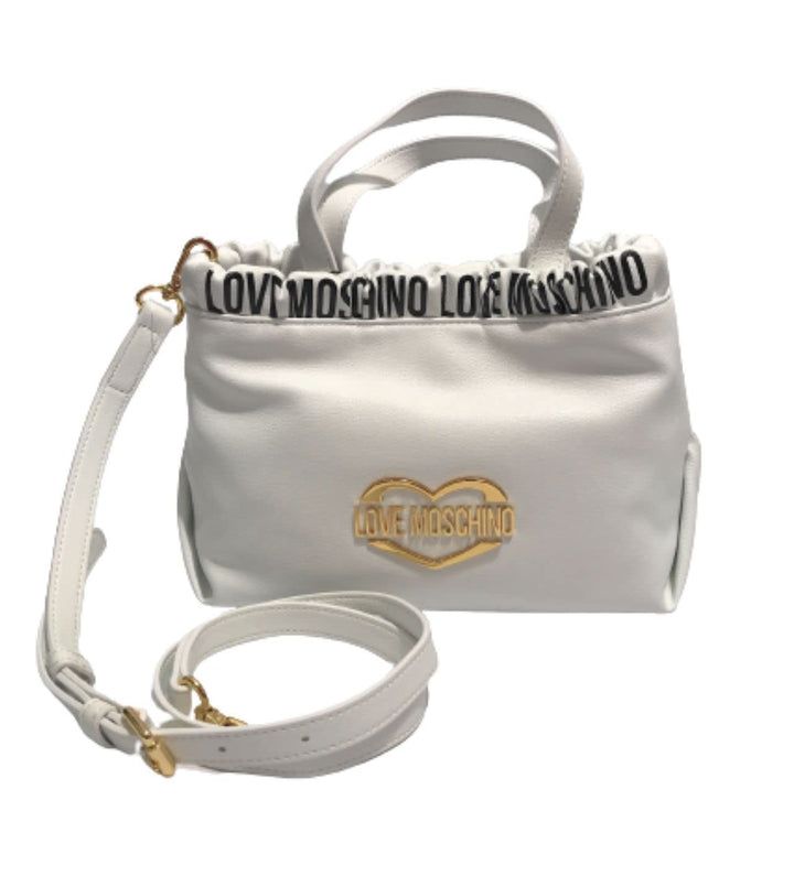 Love Moschino Women's Jc4228pp0gkj1 Handbag, 19X25X10 Weiss, Weiss