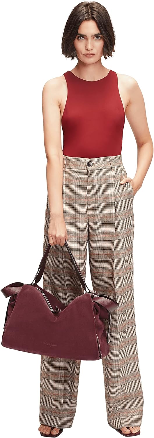 Liebeskind Damen Gray5 Suede Satchel L Peony, Peony