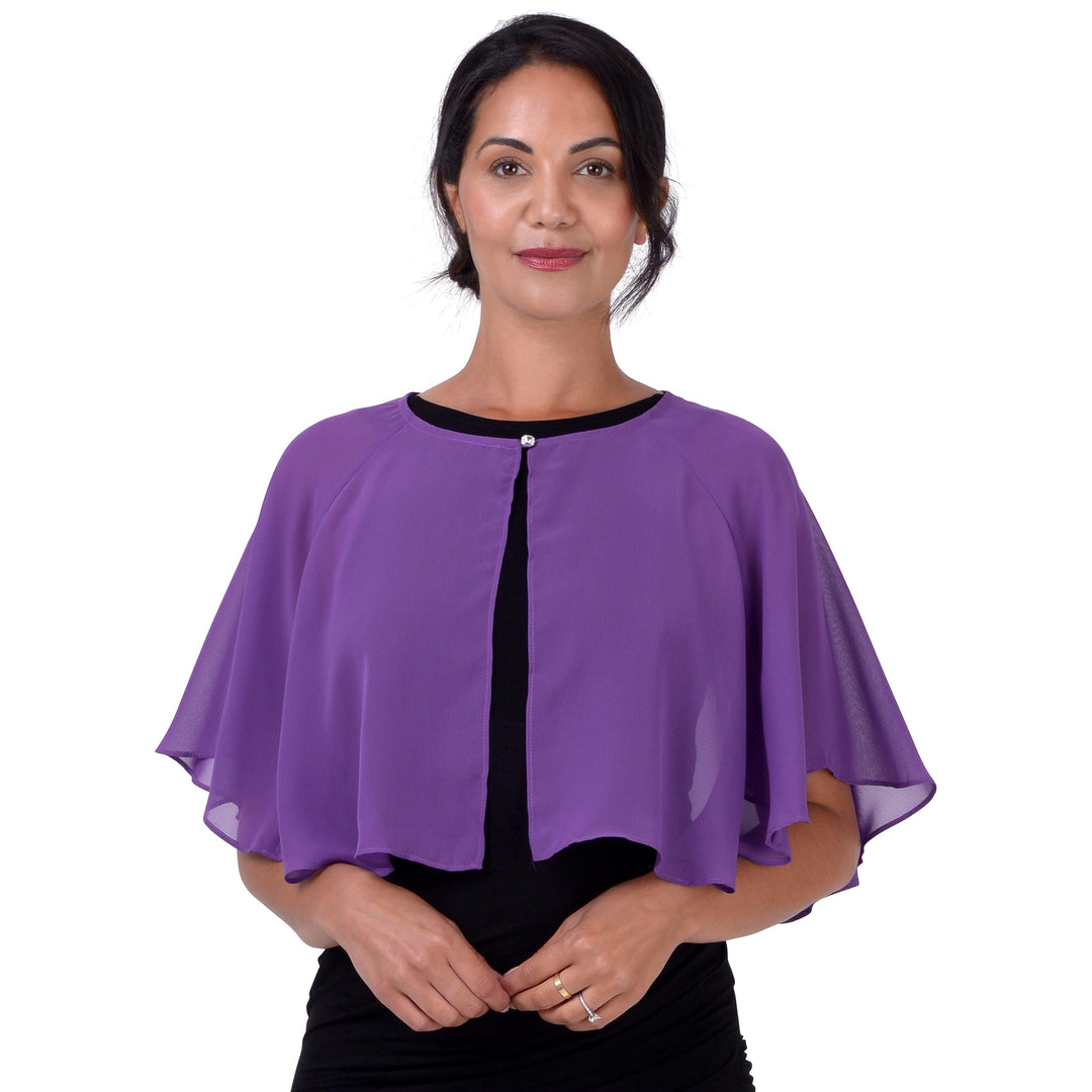 BlackButterfly weich Hochzeit Umhängetuch Abend Durchsichtiges Chiffon Überwurf Umhang Schultertuch