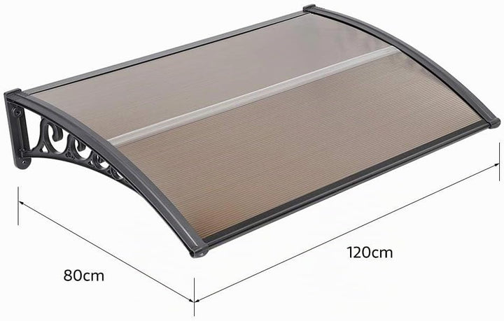 XUANYU Überdachung Haustür aus Aluminium und Polycarbonat, Vordach Haustür, Vordach für Haustür, Tür