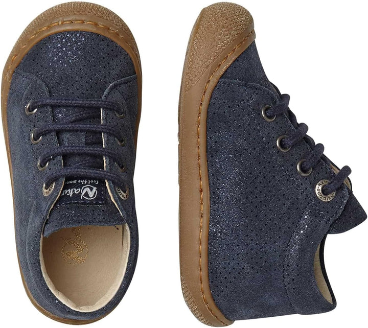 Naturino Lauflernschuhe aus Metallic 18 EU Blau, 18 EU Blau