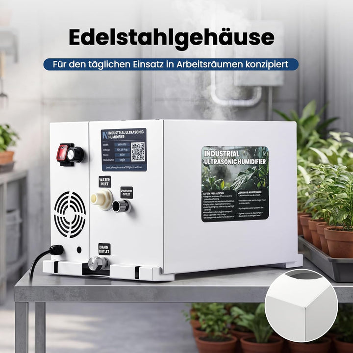 NEWTRY Industrie-Luftbefeuchter, 10 kg/h, automatische Befüllung