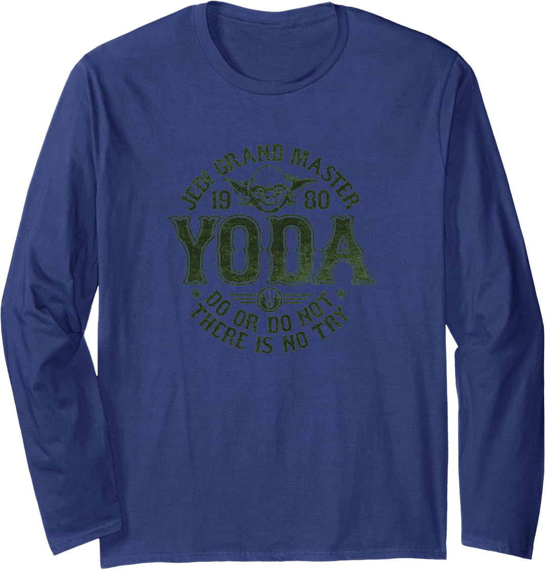 Star Wars Yoda Master 1980 Do Or Do Not Langarmshirt