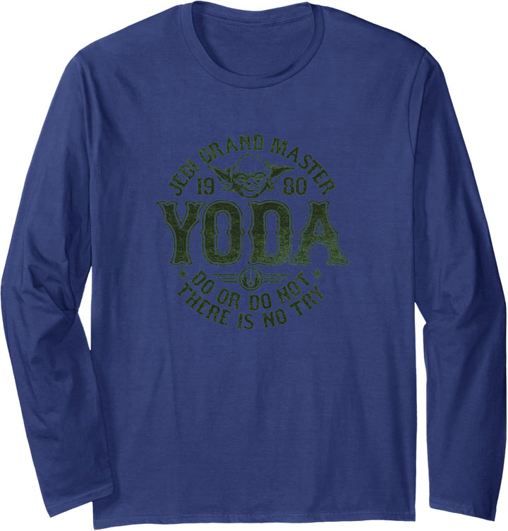 Star Wars Yoda Master 1980 Do Or Do Not Langarmshirt