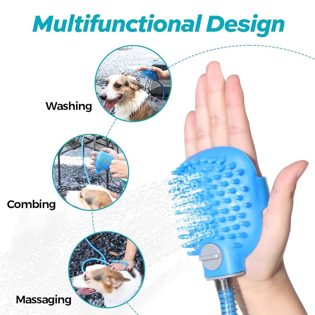 CEASELESLY 4 in 1Badewerkzeug für Hunde,Duschkopf für Hunde,Hundewasch und Duschaufsatz,Massieren un