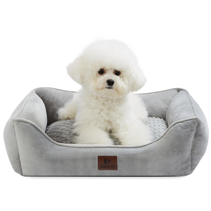 Hundebett Kleine und Mittlgrosse Hunde 65×55×18cm, Waschbare Hundekissen, Bezug abnehmbar, Hundesofa