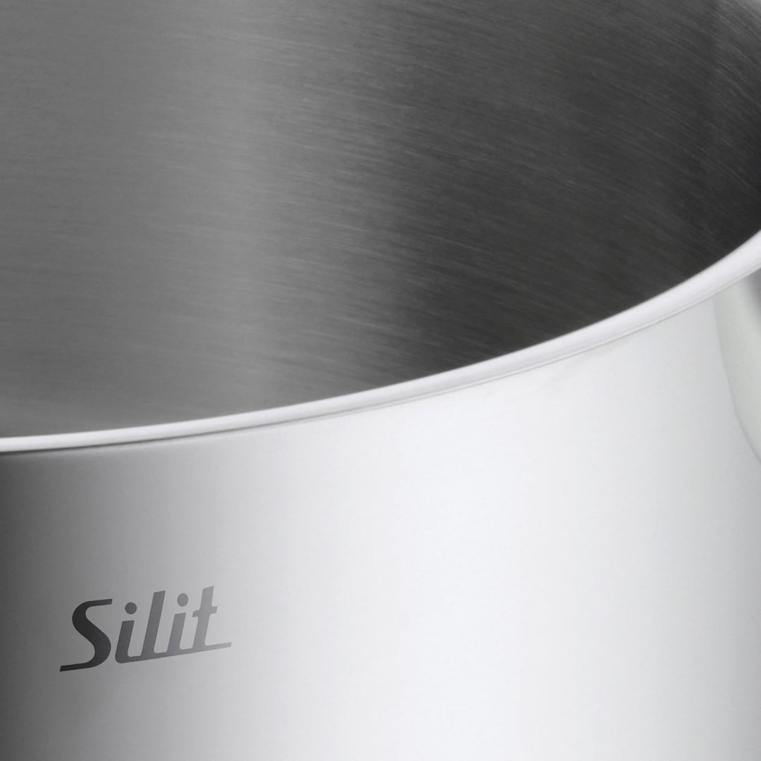 Silit Pisa Milchtopf ohne Deckel 14 cm, Edelstahl mattiert, Induktion, Milchtopf