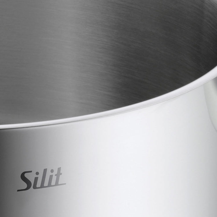 Silit Pisa Milchtopf ohne Deckel 14 cm, Edelstahl mattiert, Induktion, Milchtopf
