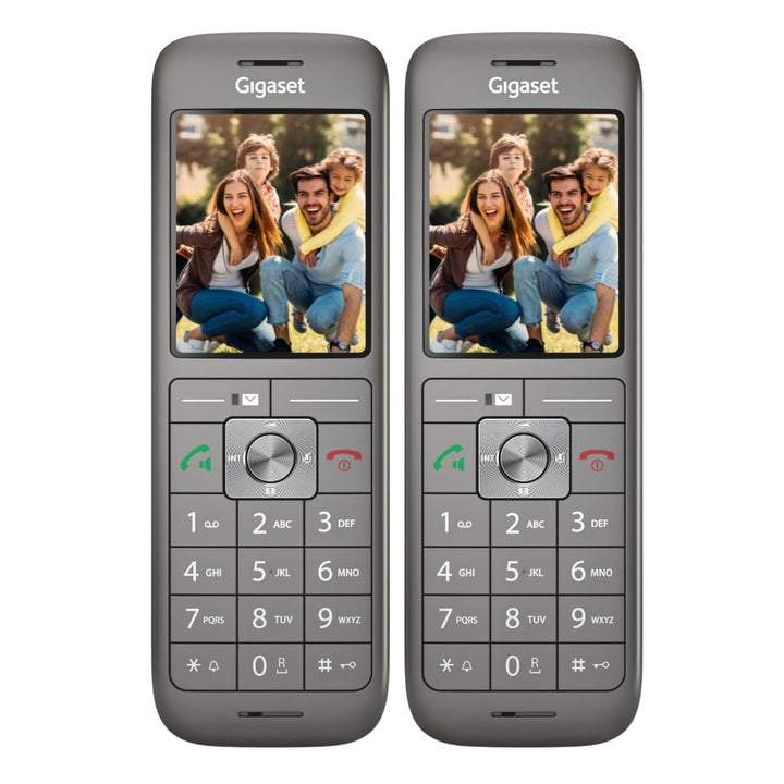 Gigaset CL660HX DUO - 2 design DECT-Mobilteil mit Ladeschale - Fritzbox-kompatibel - hochwertiges Sc
