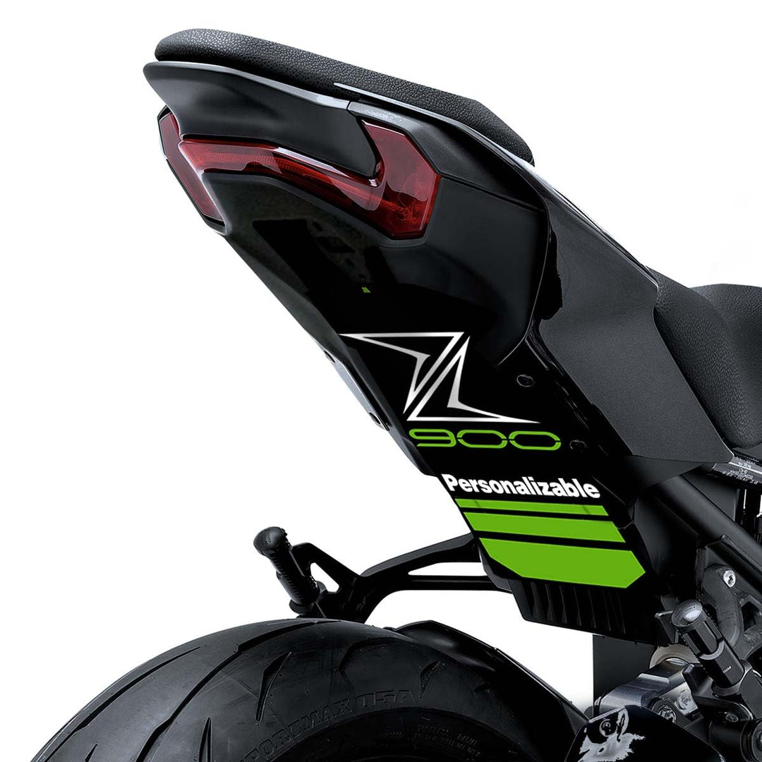 Vinyl für Radlauf, kompatibel mit Kawasaki Z900 2025-2026 (GREEN KAWA), Green Kawa
