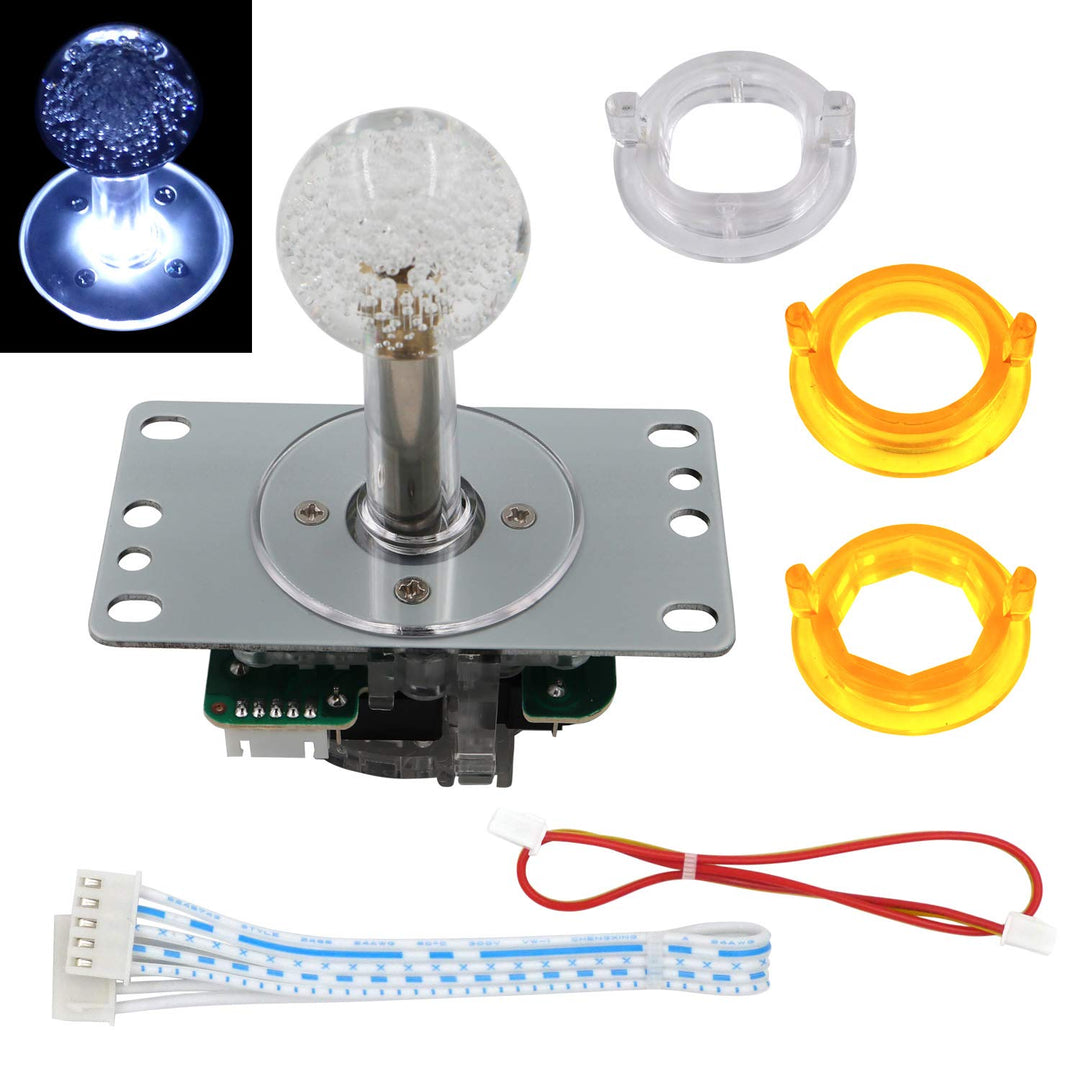 Arcade LED Joystick SANWA Style Fight Game Joystick LED Stick Retro Joy Circular Octagonal Limiter f