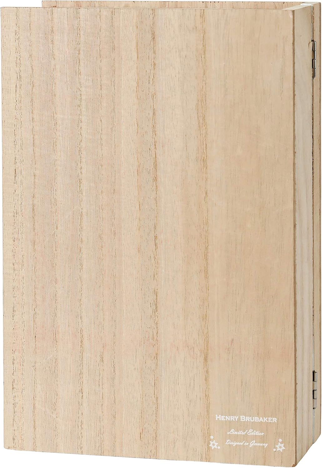 BRUBAKER Adventskalender aus Holz zum Befüllen - Merry Christmas Buch - Wiederverwendbarer DIY Weihn