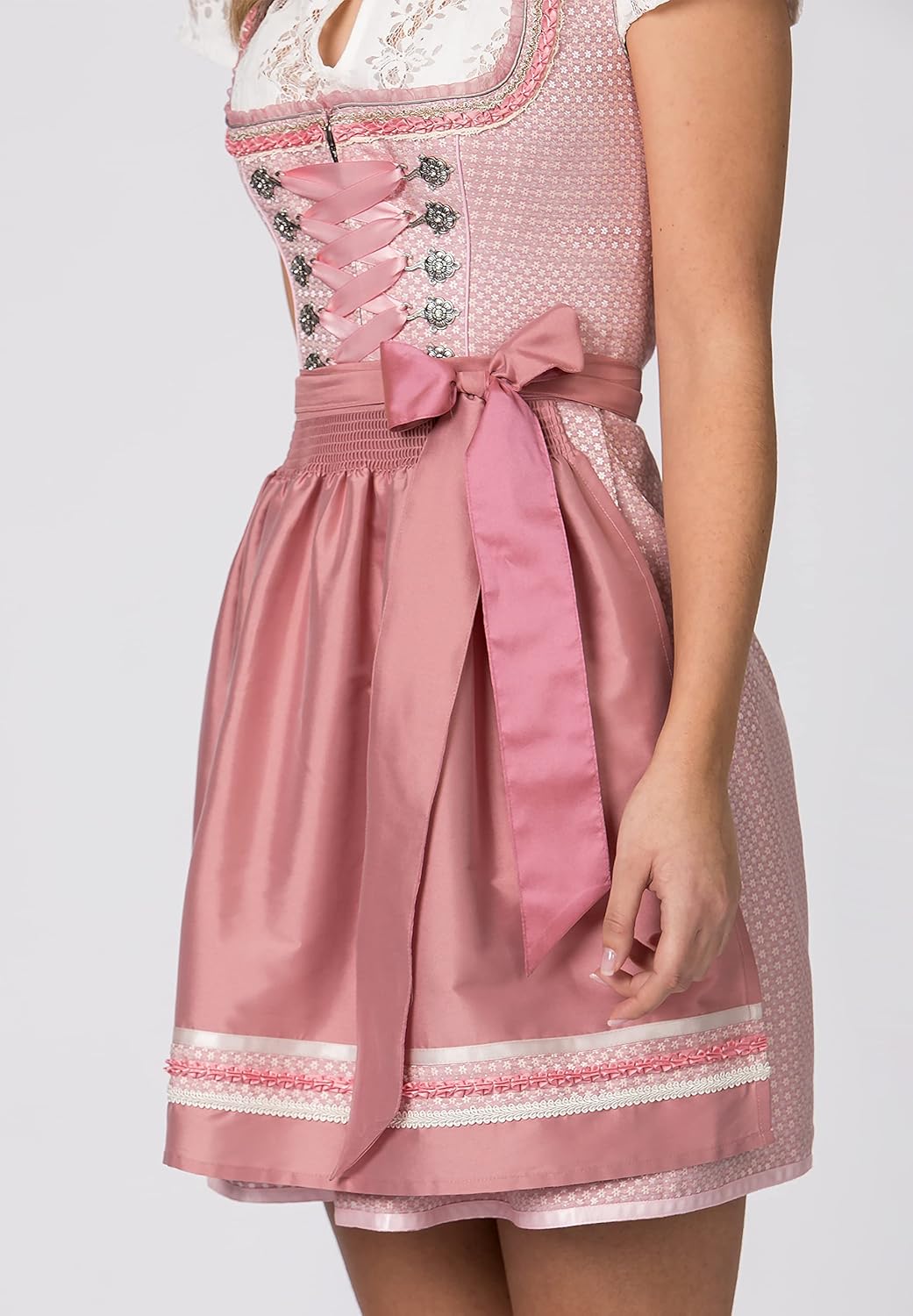 Stockerpoint Damen Dirndl Sandy Kleid für besondere Anlässe 32 Rosa, 32 Rosa