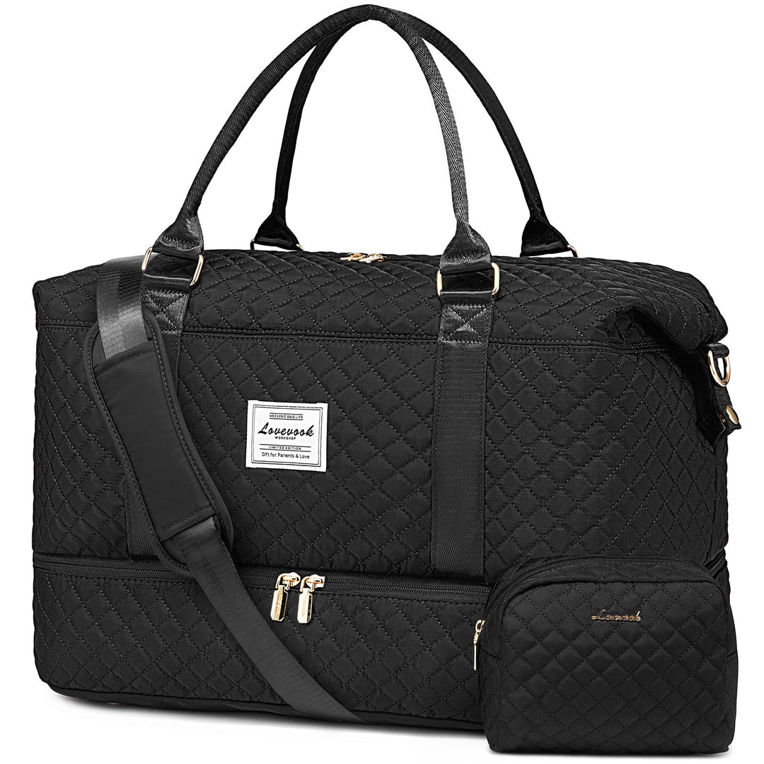LOVEVOOK Reisetasche Damen Sporttasche Gross Weekender Travel Duffle Bag mit Kosmetiktasche Handgepä