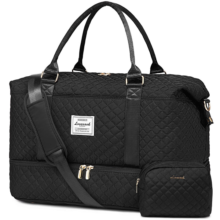 LOVEVOOK Reisetasche Damen Sporttasche Gross Weekender Travel Duffle Bag mit Kosmetiktasche Handgepä