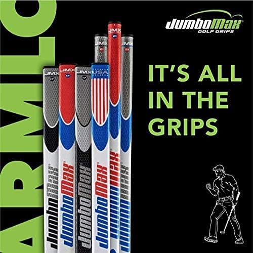 JumboMax JumboFlat 17 Golf-Puttergriff JumboFlat 17 schwarz/silber, JumboFlat 17 schwarz/silber
