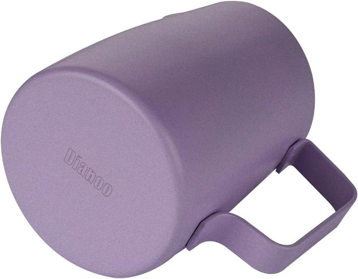 Milchaufschäumkrug mit Griff, 600 ml, Edelstahl-Dampfkrug, Espresso-Milchaufschäumer, für Kaffee, Ca