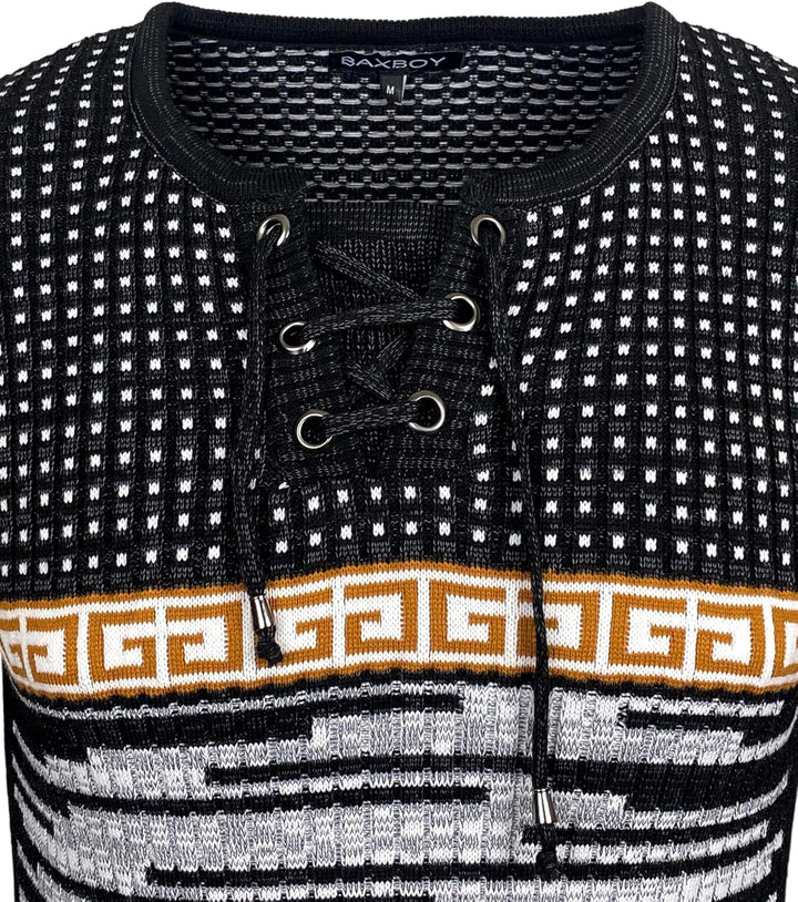 Baxboy Herren Strick-Pullover Rundhals | Männer Winter-Pullover |stylischer Herren Strick-Pulli | Wa