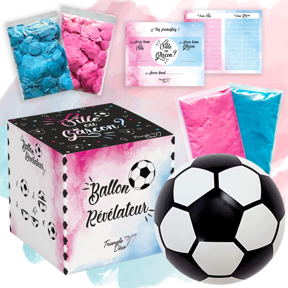 Triangle Déco Tds Fussball Baby Shower Mädchen oder Jungen Komplett-Set 6 in 1 für Genre Renflation