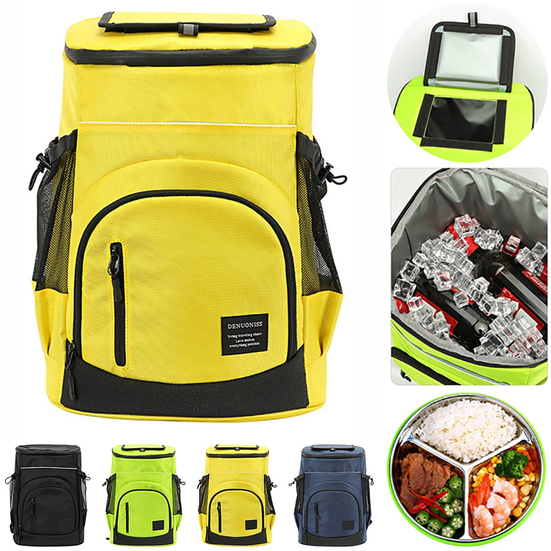 XIUWOUG 33L Kühltasche Gross, Wasserdichten Isolierter Rucksäcke Cooler Bag, Kaltes Bier Picknick Ru