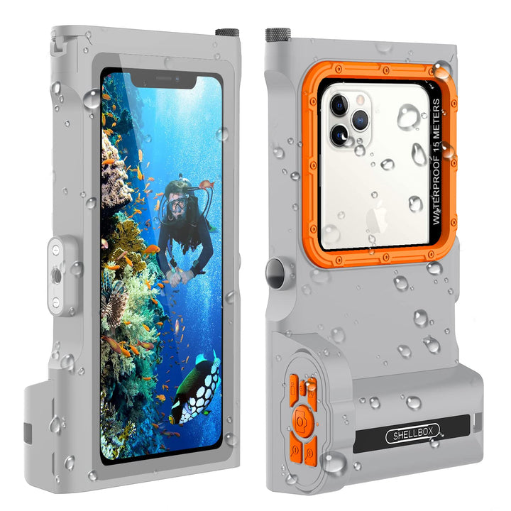 ShellBox wasserdichte Handyhülle 7.0 Zoll Unterwasser Wasserfeste Handy Wasserschutzhülle Handytasch