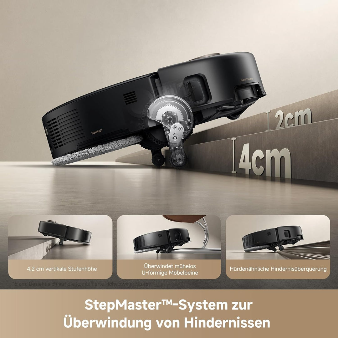Mova V50 Ultra Complete Saugroboter mit Wischfunktion 24.000 Pa, 6cm Hindernisüberwindung, Liftable