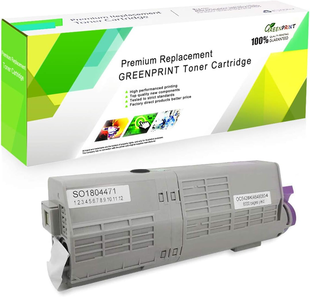 GREENPRINT Kompatible Tonerkartusche C532 C542 MC563 MC573 Schwarz 7000 Seiten für Schwarz Für Oki O