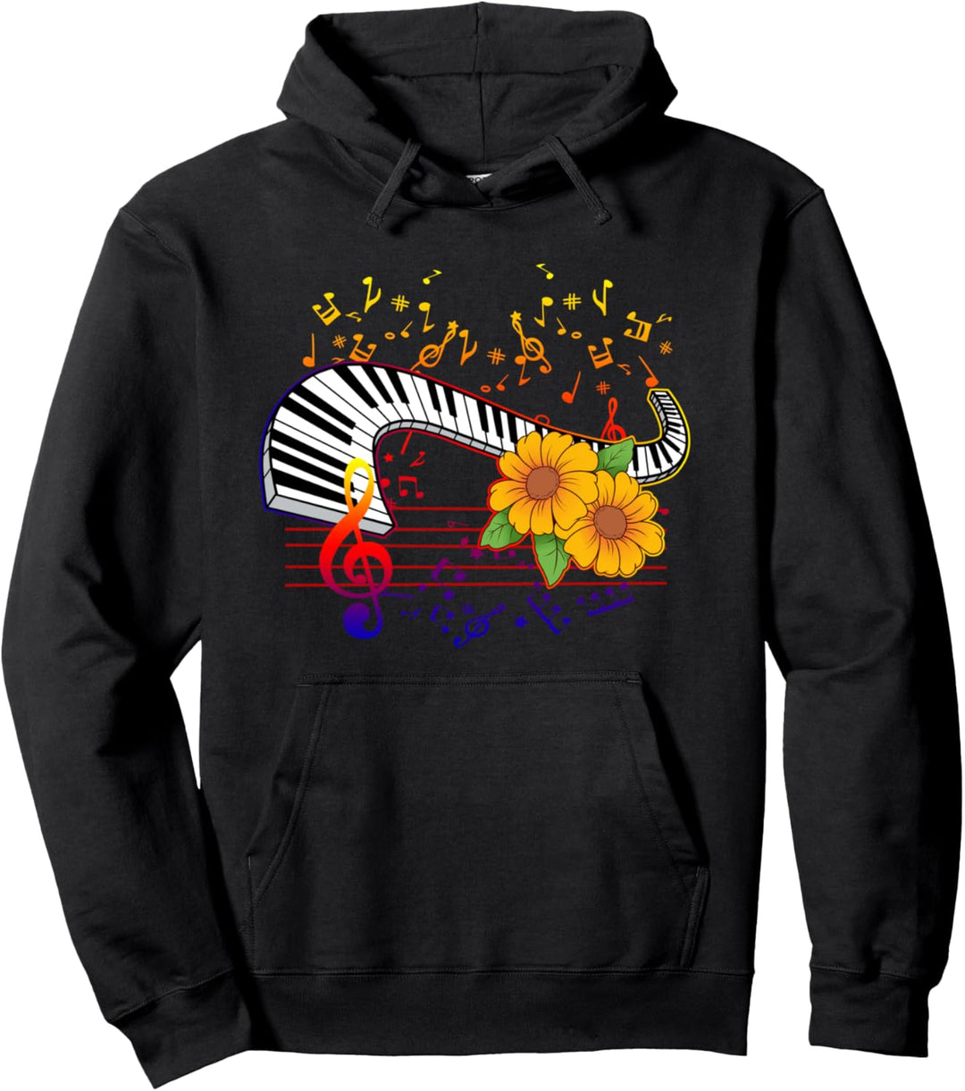 Klavier Musiker Band Pianist Pullover Hoodie