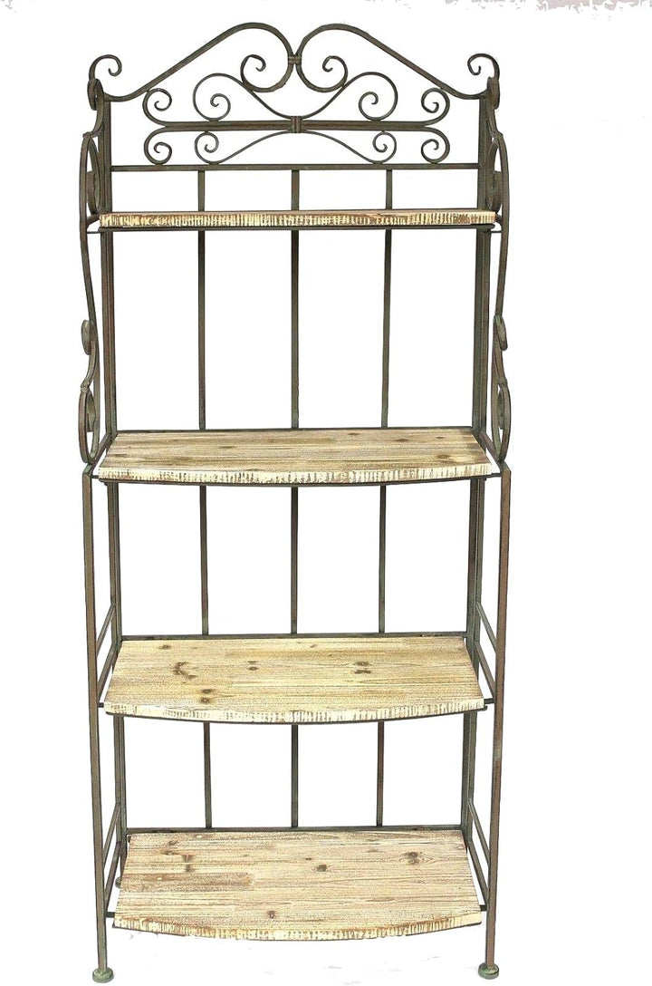 DanDiBo Regal Standregal 12060 aus Metall und Holz 150 cm Bücherregal Badregal Küchenregal