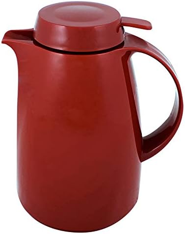 Helios Servitherm Kunststoff-Isolierkanne, rot, 1 Liter 1000 ml Rot, 1000 ml Rot
