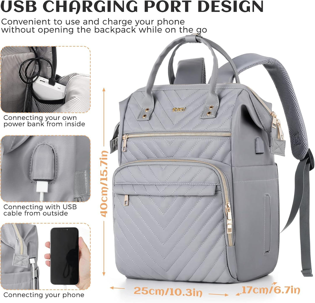 Rucksack Damen Laptoptasche Frauen 15,6 Zoll,Schulrucksack Rucksack Schule Mädchen Teenager,Rucksack