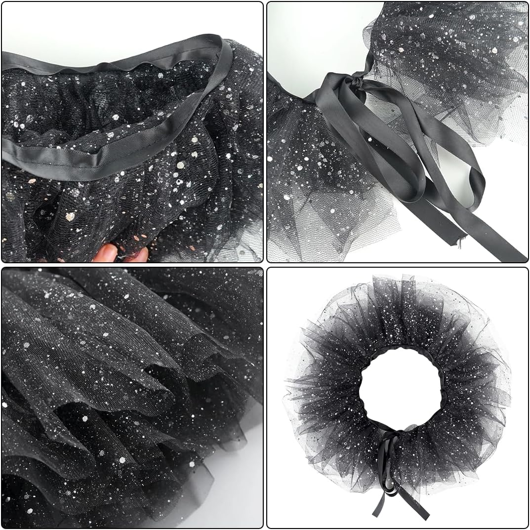 Gerüschter Tüllkragen, Viktorianischen Neck Tüll, Clownkragen, Kragen im Renaissancestil, flauschig