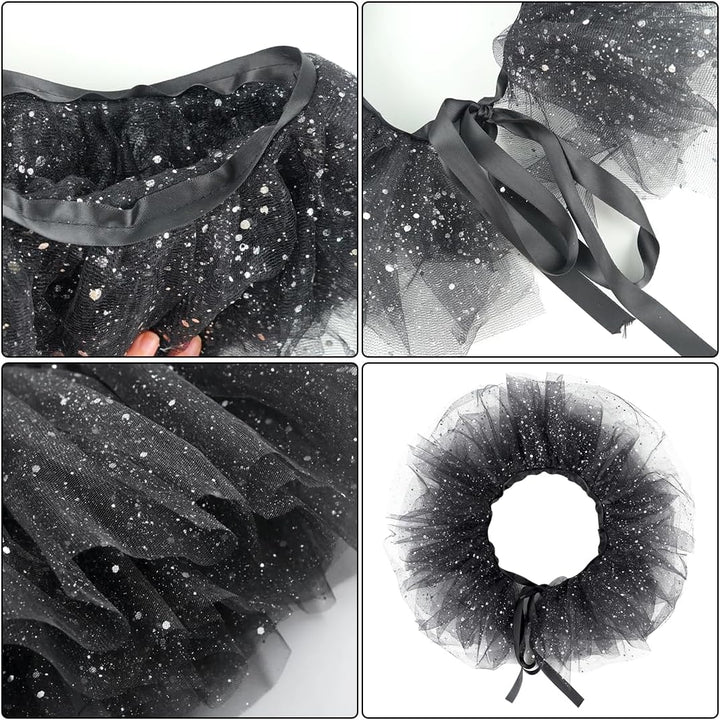 Gerüschter Tüllkragen, Viktorianischen Neck Tüll, Clownkragen, Kragen im Renaissancestil, flauschig