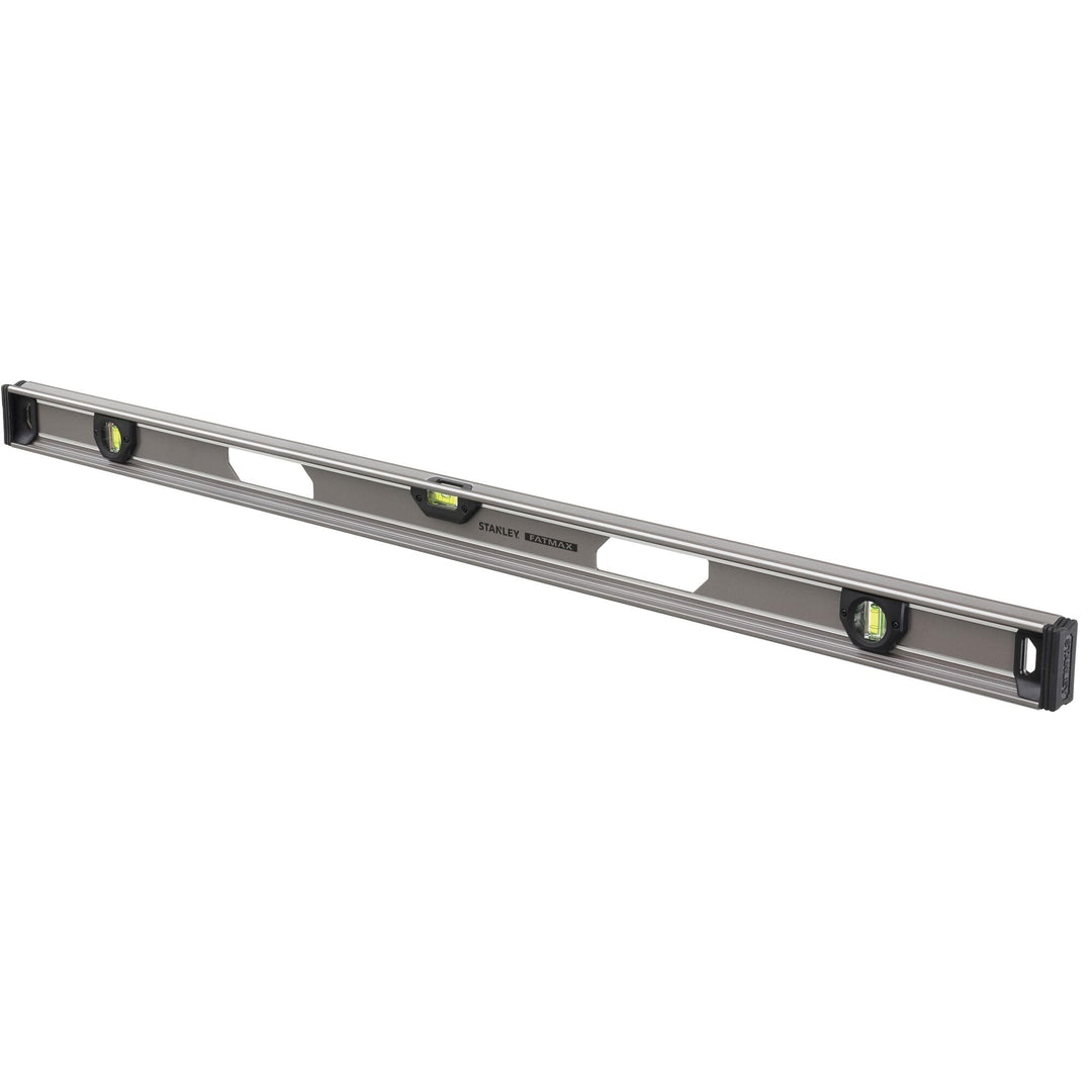 Stanley I-Profil Wasserwaage (120cm Länge, vertikale Libellen, horizontale Libelle, Schutzkappen, Al