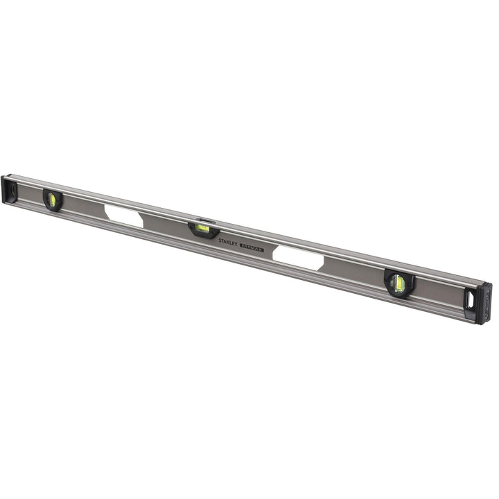 Stanley I-Profil Wasserwaage (120cm Länge, vertikale Libellen, horizontale Libelle, Schutzkappen, Al