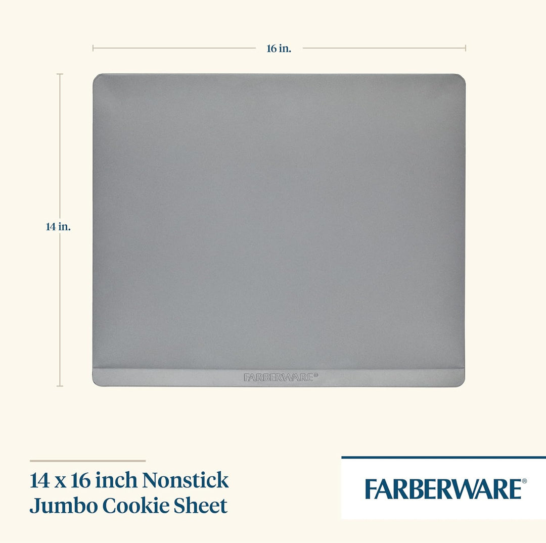 Farberware Isolierte Backblech, antihaftbeschichtet, 35,6 x 40,6 cm, Hellgrau 14 Inch x 16 Inch, 14