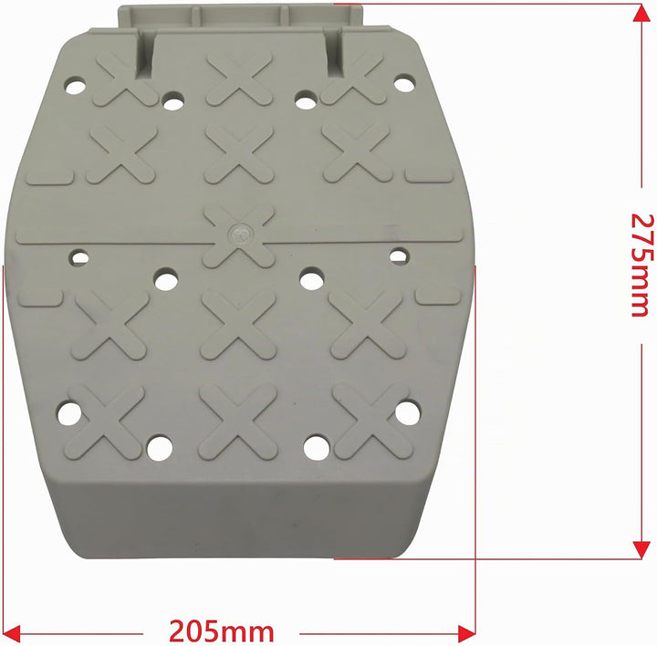 trailer parts4u 4 breite Stützplatten kompatibel mit Alko Stützen Bigfoot Wohnwagen Wohnwagenstützen